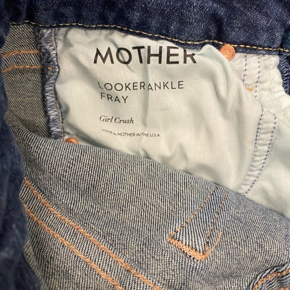 MOTHER Denim The Looker Ankle Fray Jeans Size 26 - Picture 10 of 12
